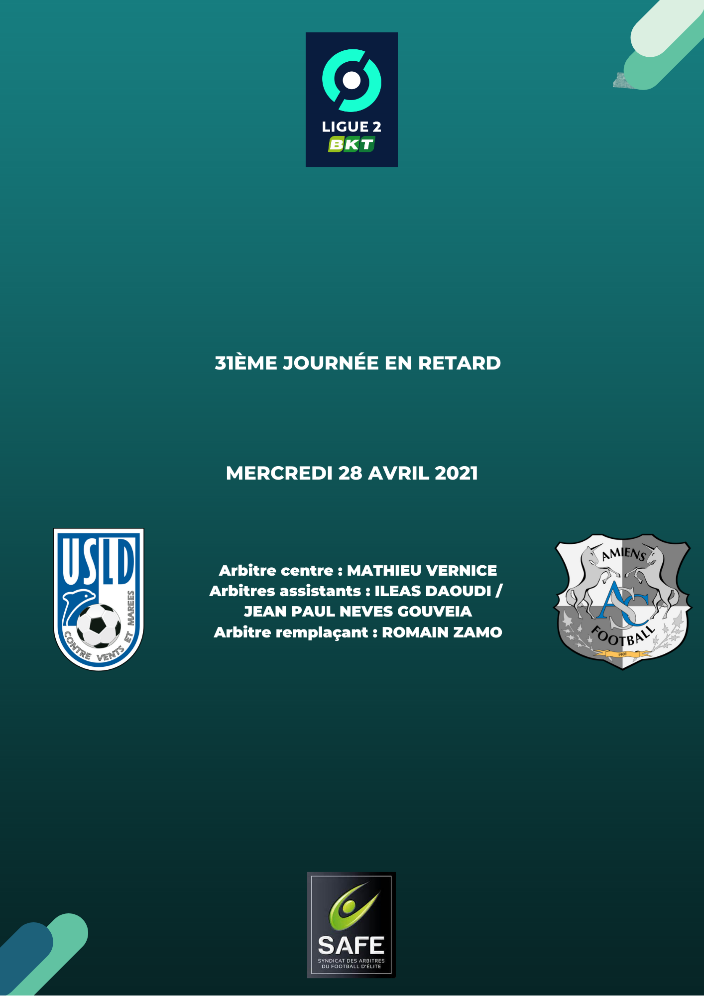 Désignations matchs en retard de Ligue 2